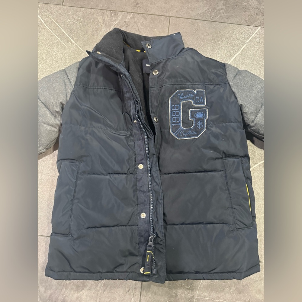GAP Kids Puffer Jacket - Navy and Charcoal